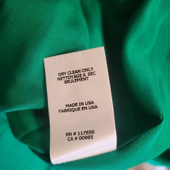 NWOT Thakoon Tiger Lily Mikado Cotton Silk Peplum Sleeveless Top Green Paisley 4 - Picture 11 of 12